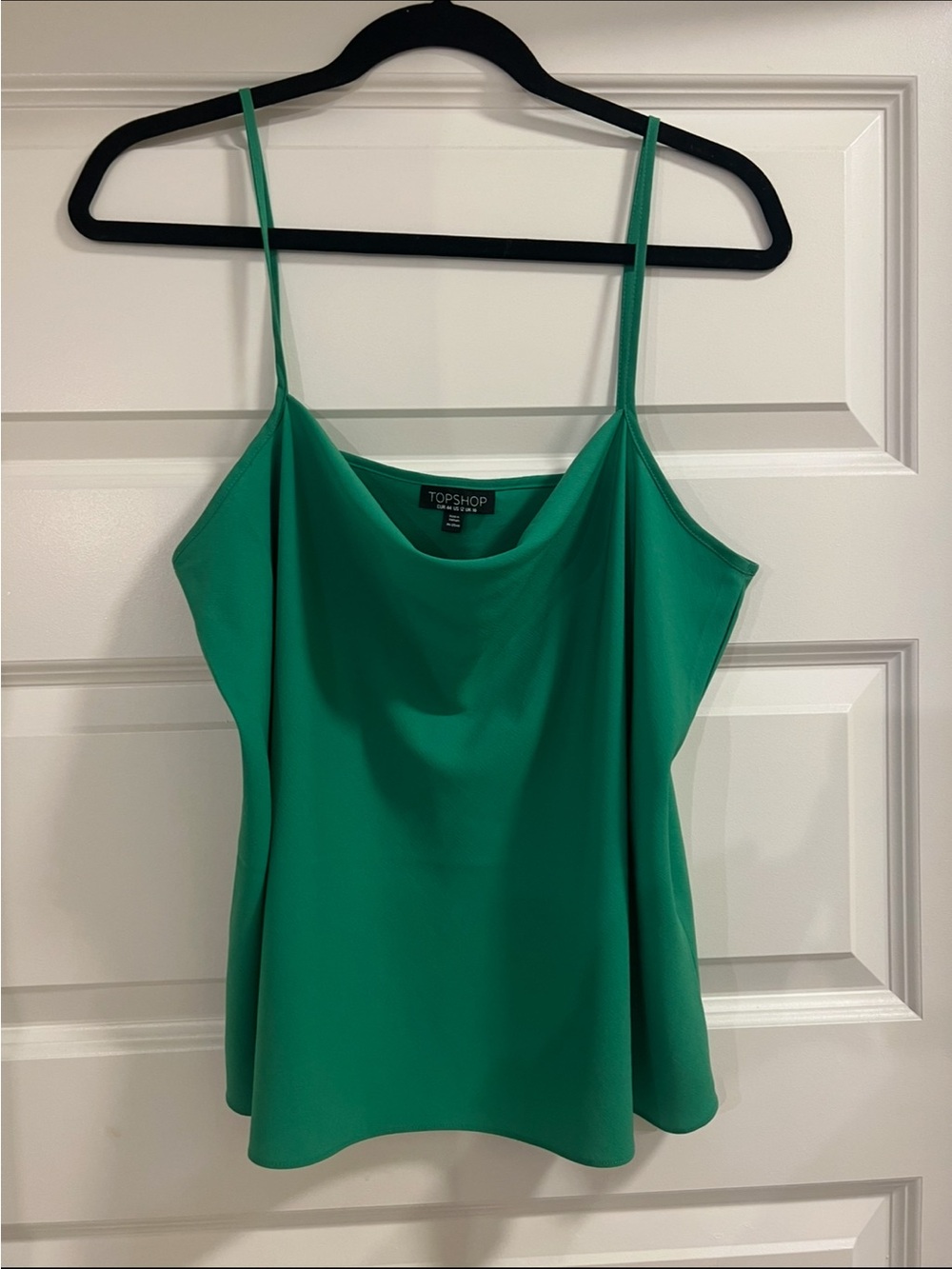 Topshop Emerald Green Spaghetti Strap Cami